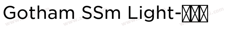 Gotham SSm Light字体转换